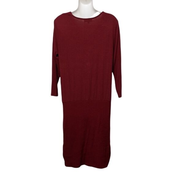 NWT MICHAEL STARS Cecile Cowl Neck Dress Redwood S - Picture 7 of 10